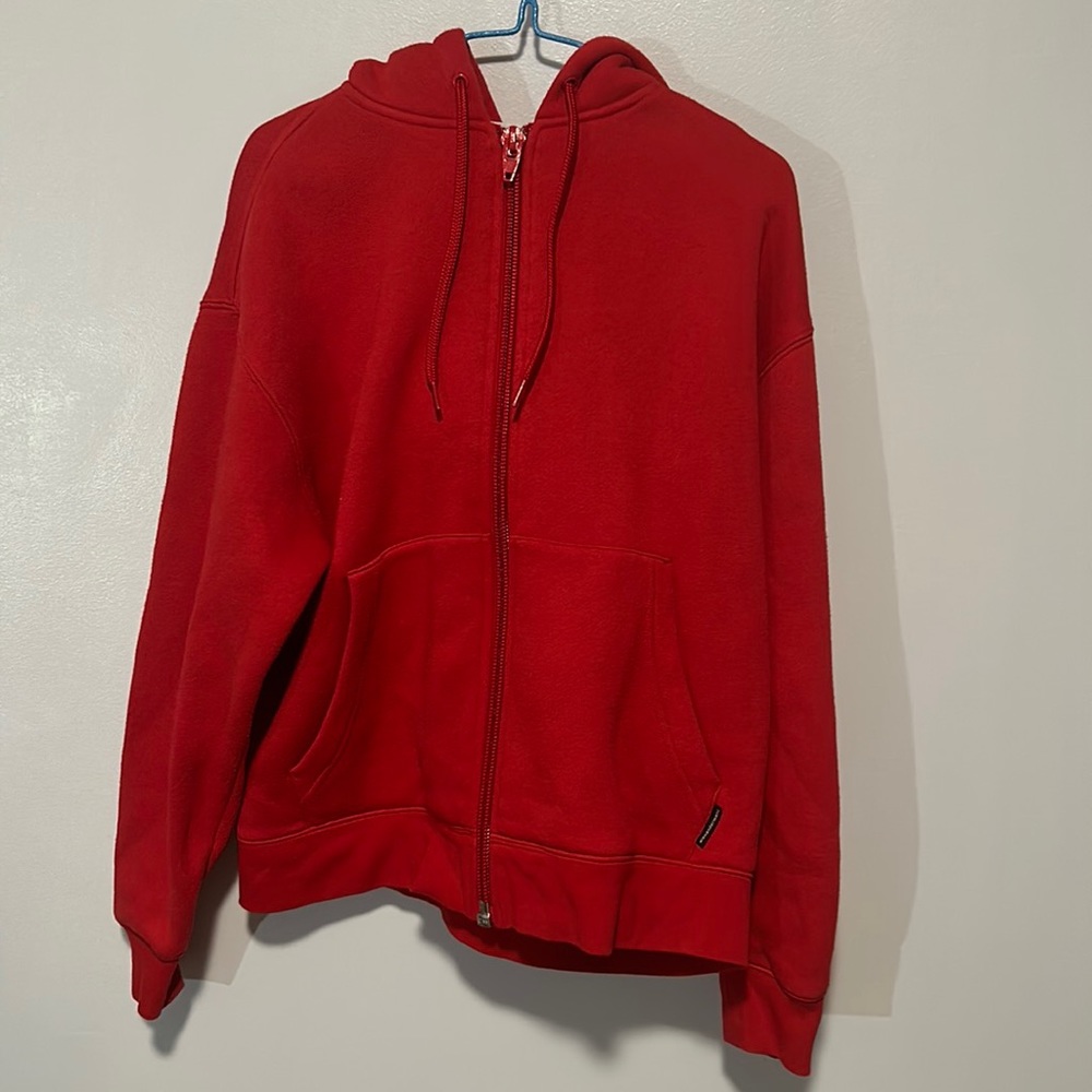 Alexander Wang dense fleece zip up hoodie
